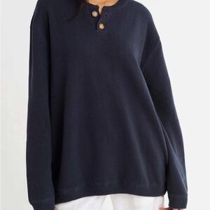 Rumored Oversized Varsity Henley